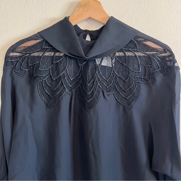 Vintage 70s / 80s Sheer Blouse - Picture 4 of 12